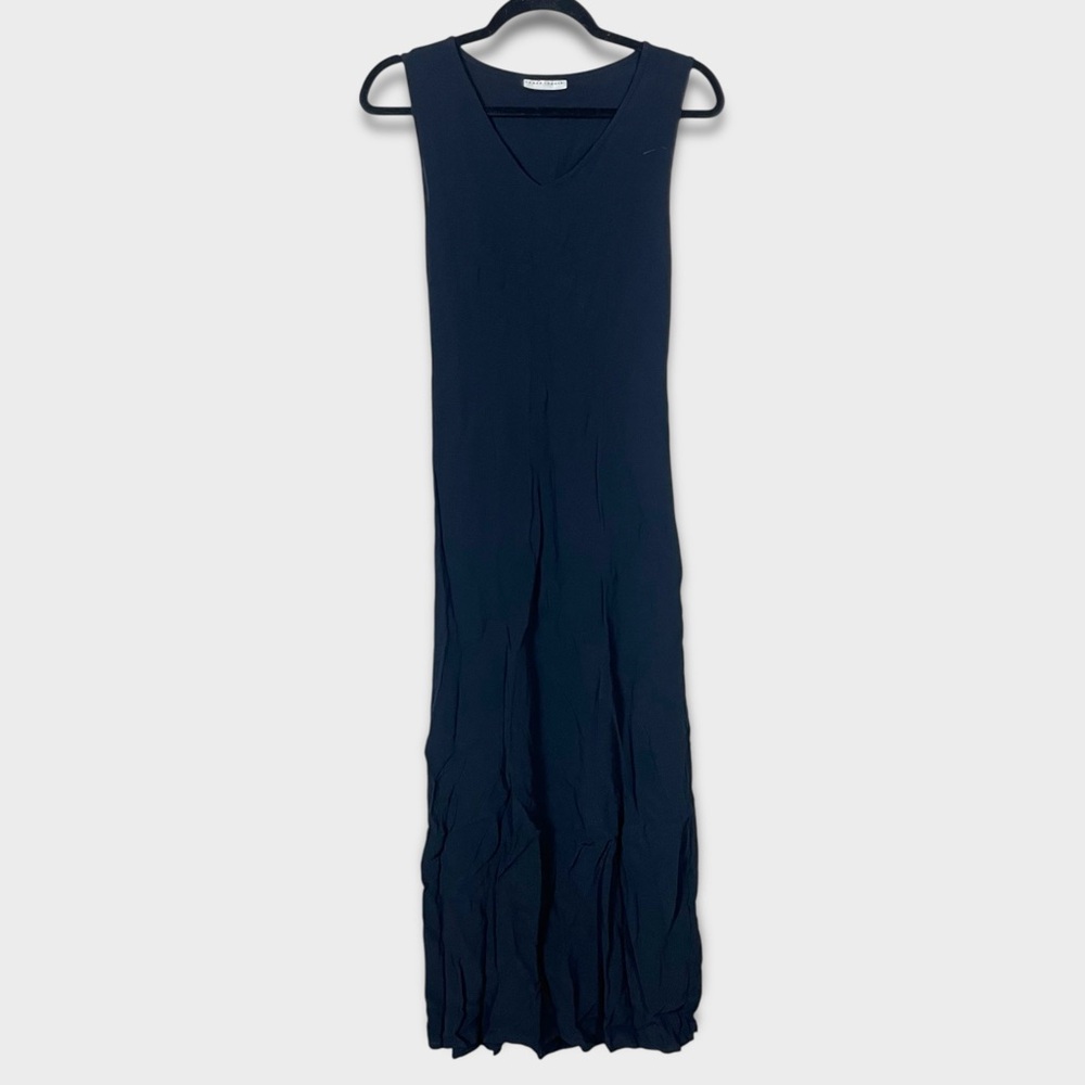 Sarah Pacini Viscose Maxi Dress Medium Lagenlook Grunge Whimsigoth Witchy Black